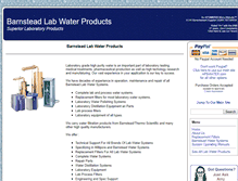 Tablet Screenshot of barnstead-water.com